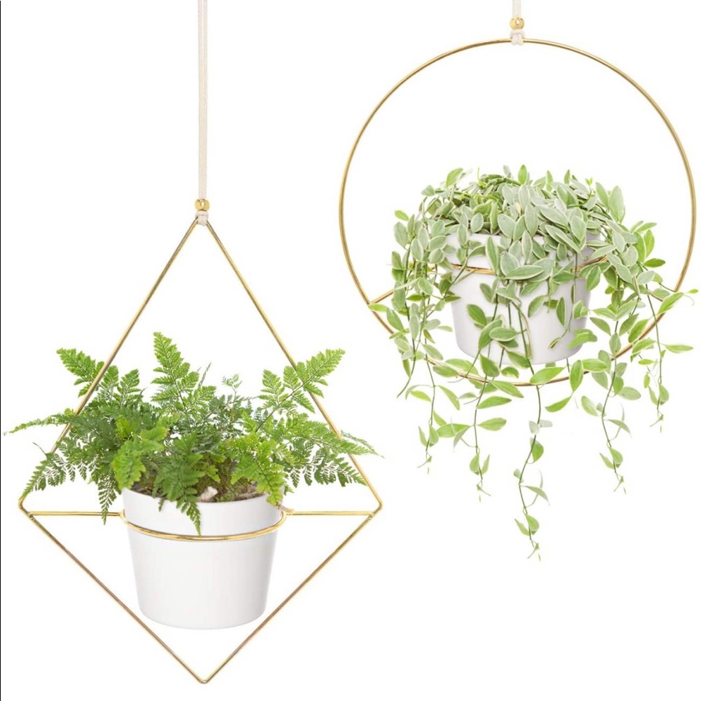 Boho hanging planters (set of 2)